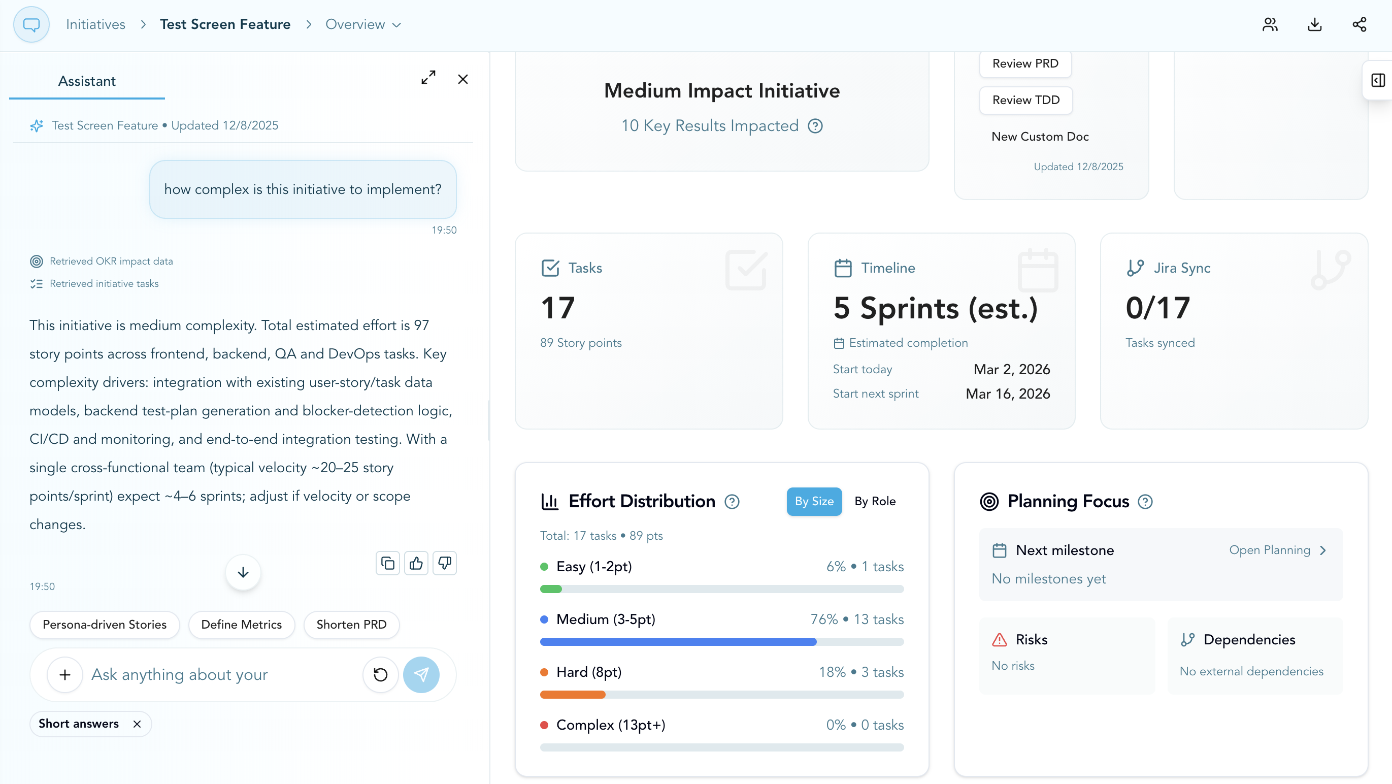 Define Initiatives Faster
