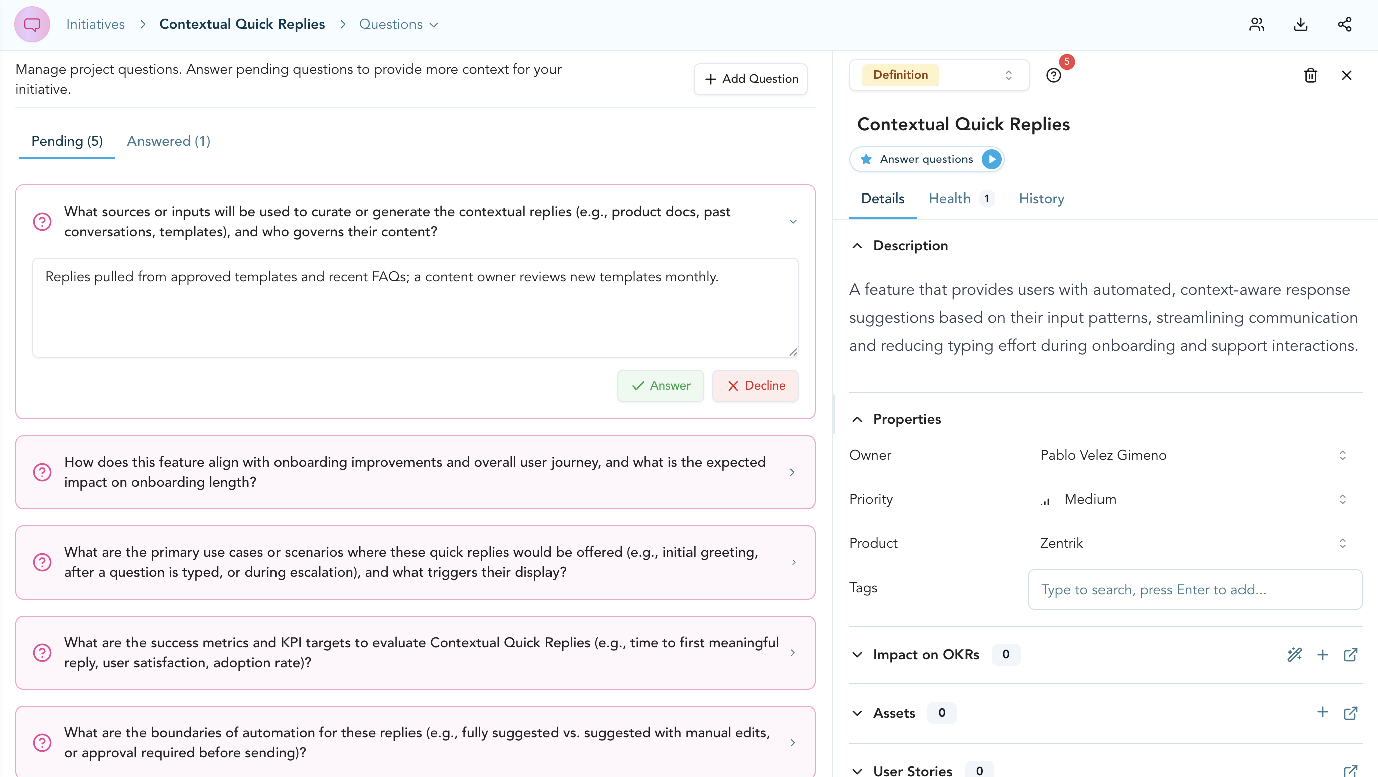 Problem-First Approach
