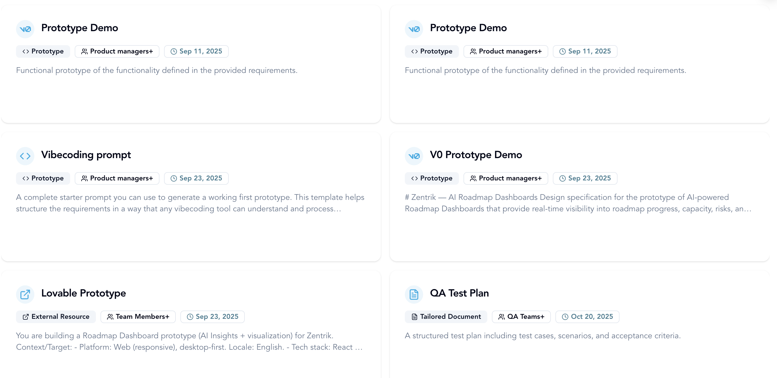 Multi-Prototype per Initiative